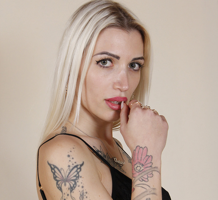 Elisè: One of the models you may select for your custom foot fetish video